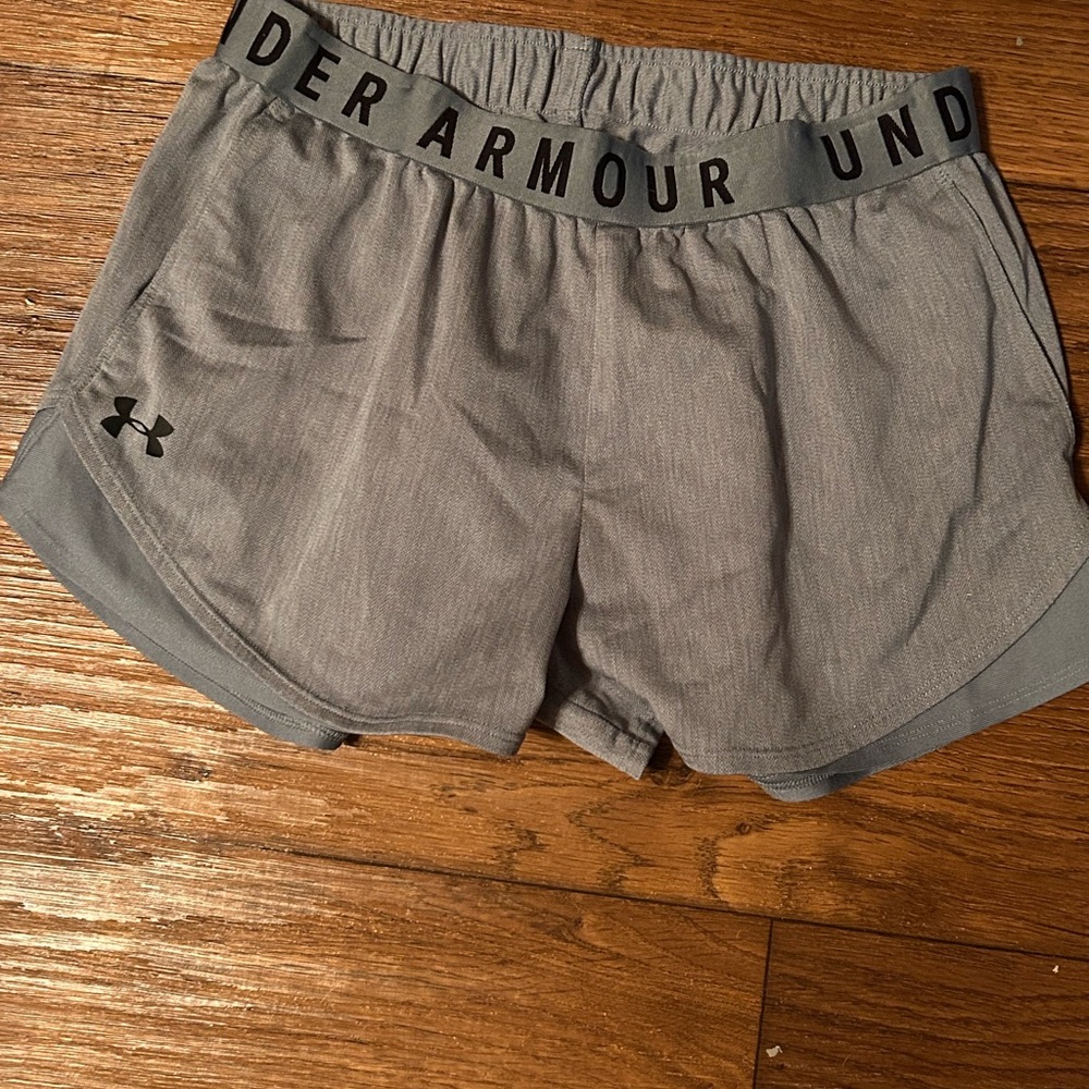 Under Armour Gray Athletic Shorts Lightweight Performance Fit